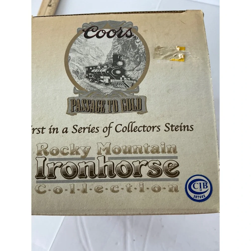 Coors Y2K Passage to Gold Beer Stein Rocky Mountain‎ Ironhorse Train 7